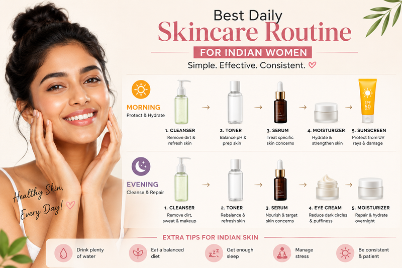 Best Daily Skincare Routine for Indian Women | Divine Era Herbal