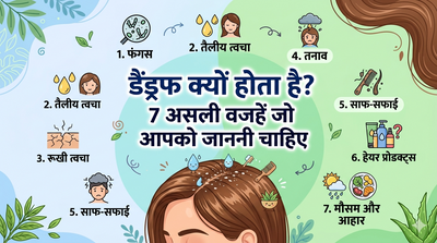 डैंड्रफ क्यों होता है? 7 असली वजहें जो आपको जाननी चाहिए