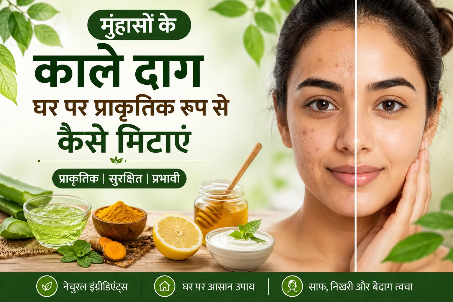 मुंहासों के काले दाग घर पर प्राकृतिक रूप से कैसे मिटाएं