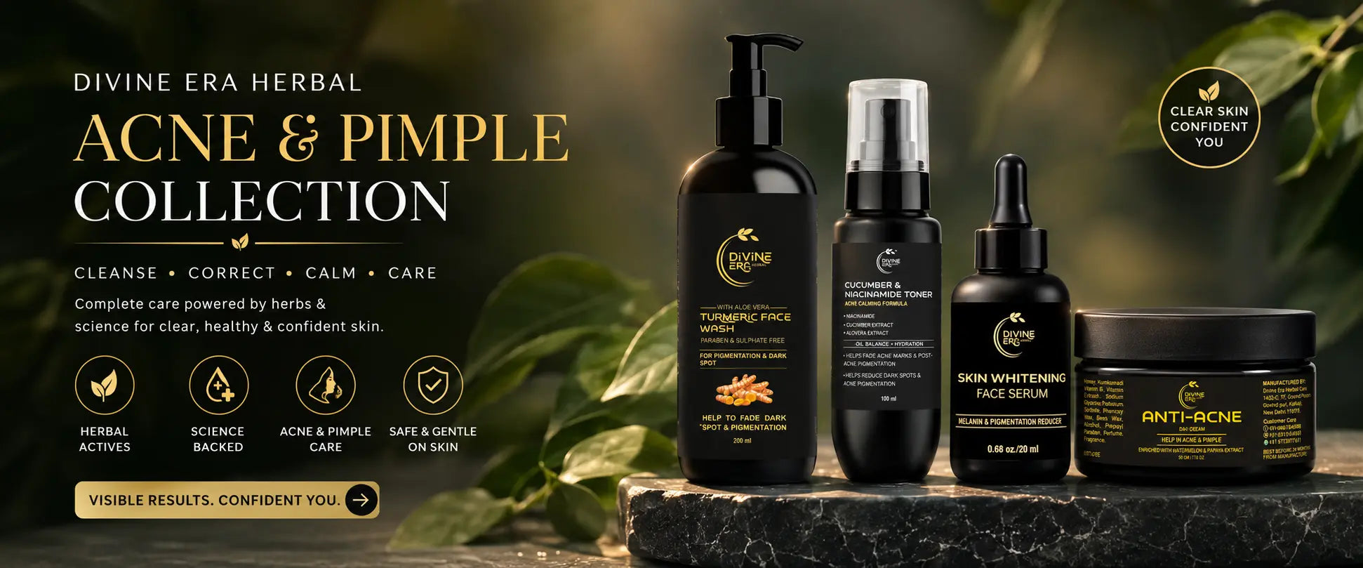 Acne & Pimples Collection – Herbal Skincare Products for Acne-Prone Skin