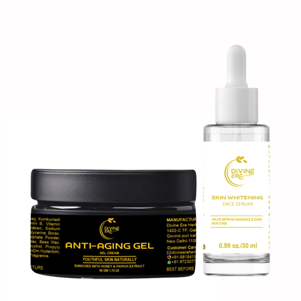 Anti-Aging Cream & Skin Whitening Face Serum Combo Kit