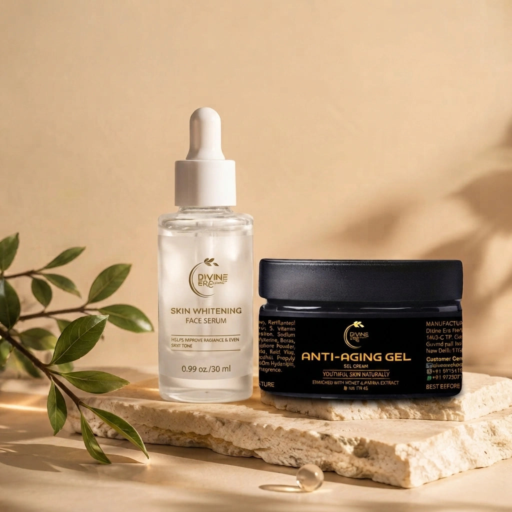 Anti-Aging Cream & Skin Whitening Face Serum Combo Kit