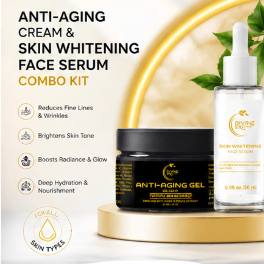 Anti-Aging Cream & Skin Whitening Face Serum Combo Kit