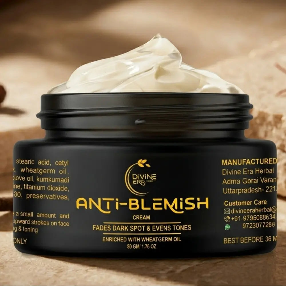 Divine Era Herbal Anti Blemish Cream 50gm | Dark Spots & Blemish Removal Cream