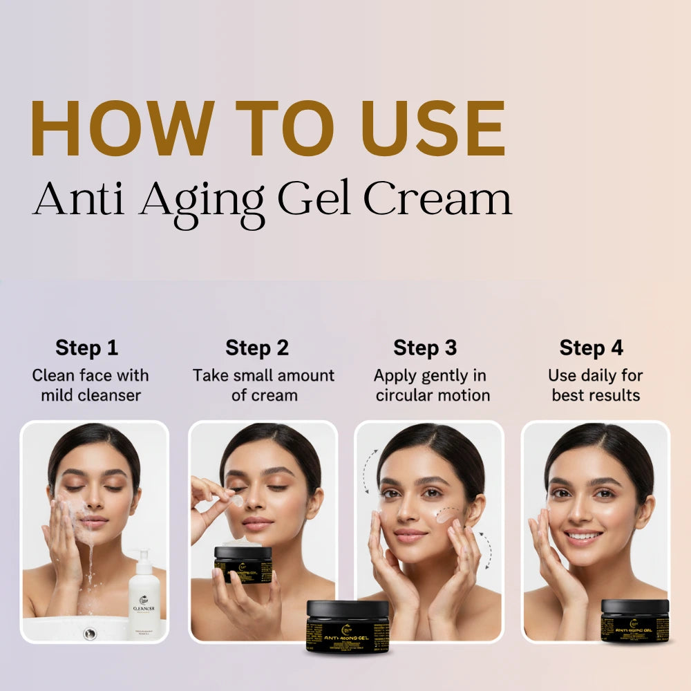 Anti Aging Gel Cream 50gm | Fine Line & Wrinkle Care Face Cream