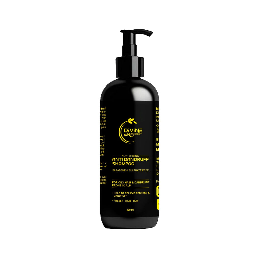 Divine Era Herbal Anti Dandruff Shampoo 200ml | Flake Control & Scalp Care Shampoo
