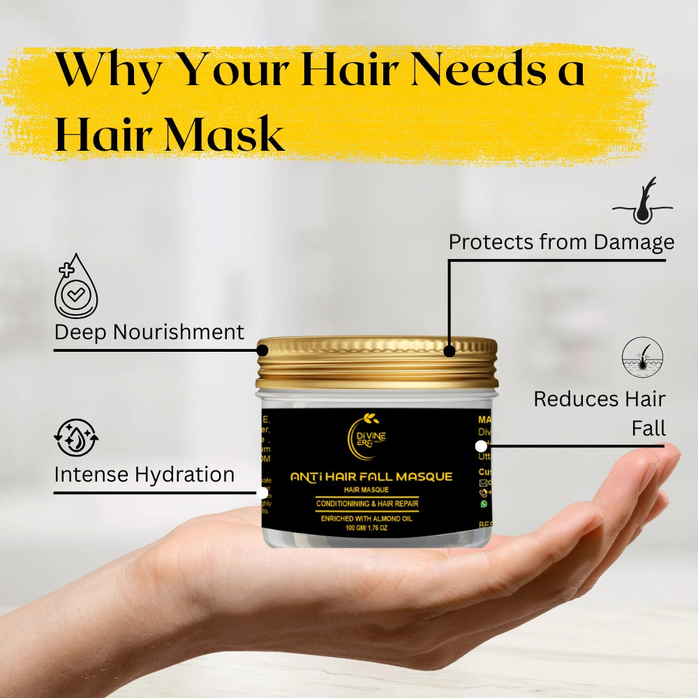 Anti Hair Fall Hair Mask 100gm | Strengthening & Nourishing Hair Treatment Mask