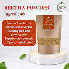 Divine Era Herbal Reetha Powder (Soapnut Powder) – Pure & Natural Hair Cleanser | 100 gm Divine Era Herbal