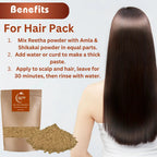 Divine Era Herbal Reetha Powder (Soapnut Powder) – Pure & Natural Hair Cleanser | 100 gm Divine Era Herbal