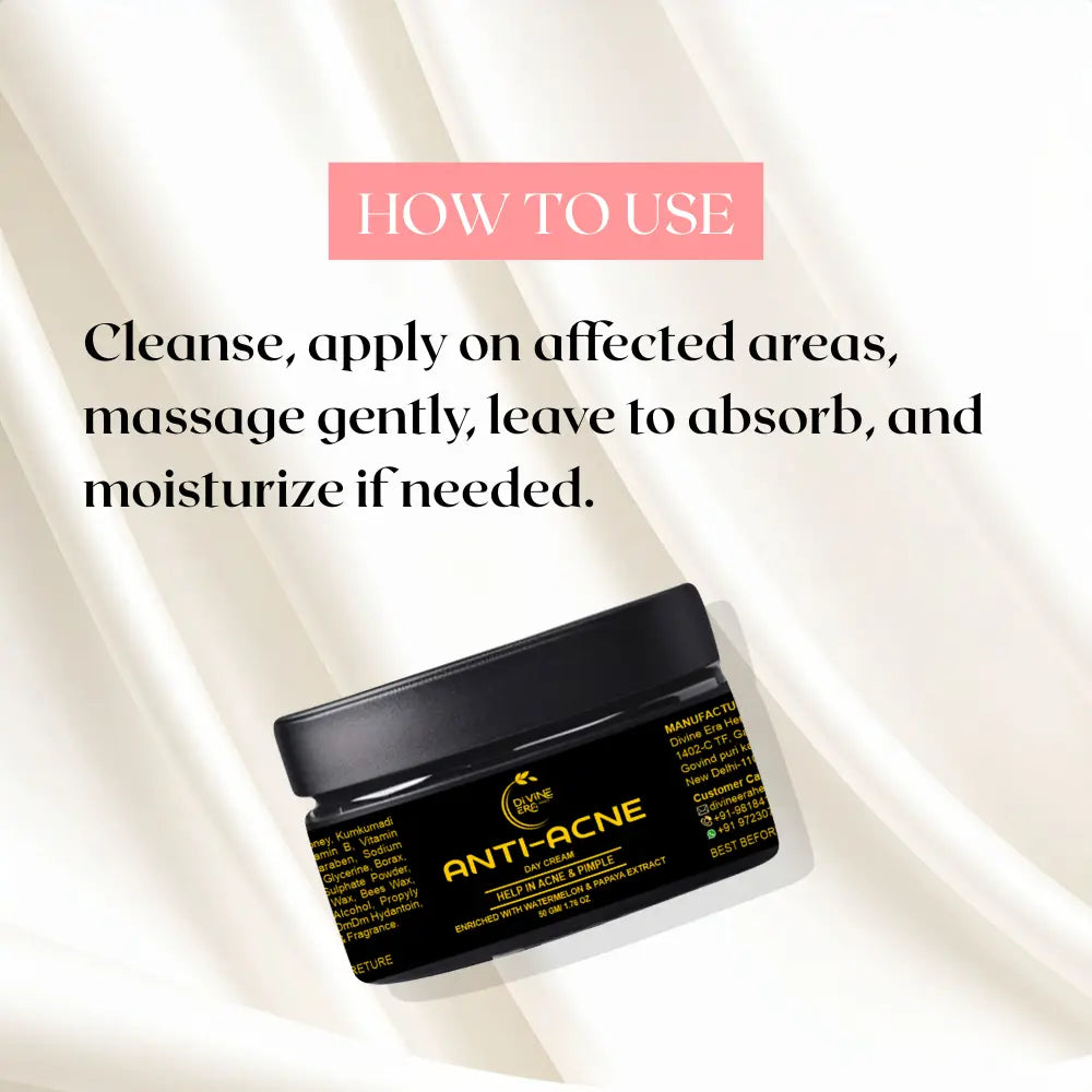 Anti Acne Cream 50gm | Pimple Control & Acne Spot Reduction Cream