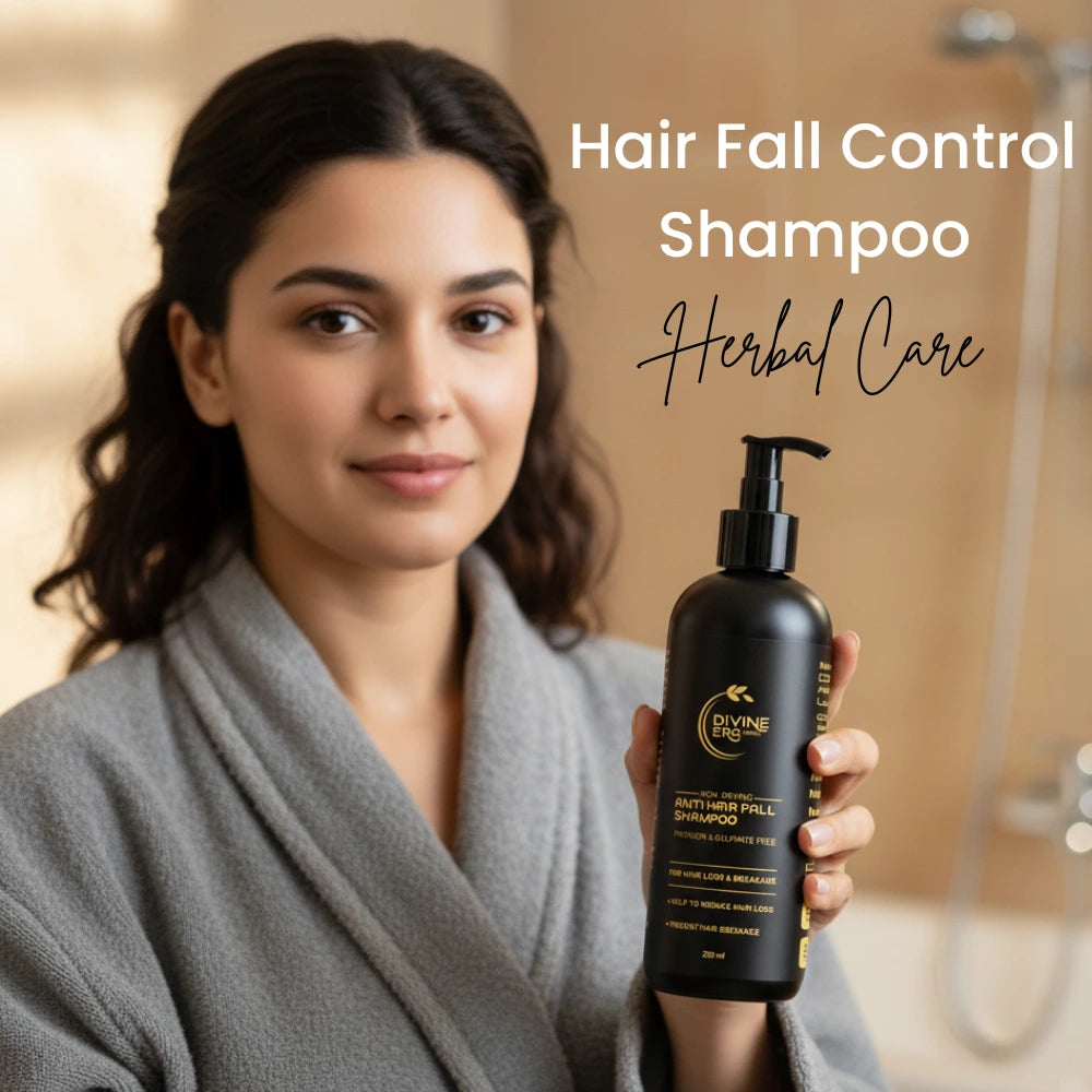 Divine Era Herbal Anti Hair Fall Hair Shampoo 200ml | Strengthening & Nourishing Shampoo