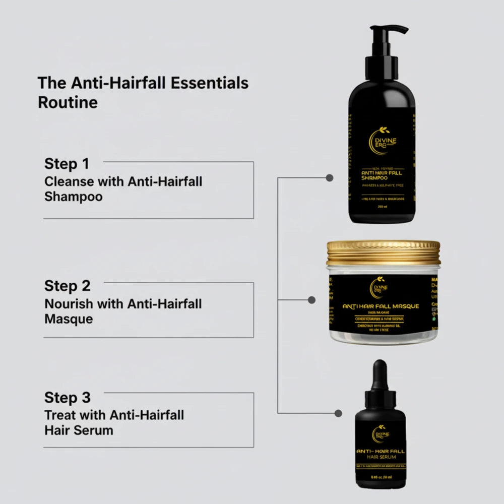 Divine Era Herbal Anti Hair Fall Hair Shampoo 200ml | Strengthening & Nourishing Shampoo