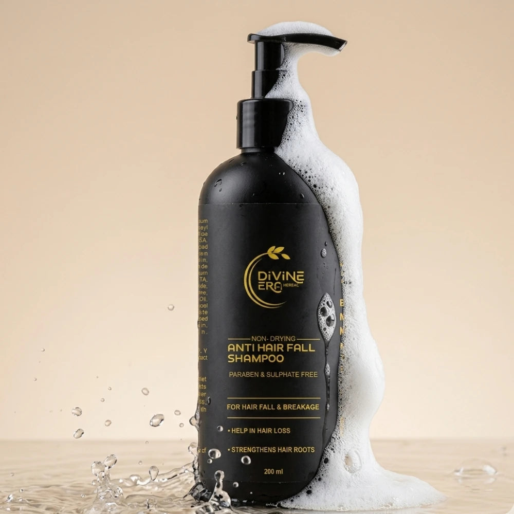 Divine Era Herbal Anti Hair Fall Hair Shampoo 200ml | Strengthening & Nourishing Shampoo