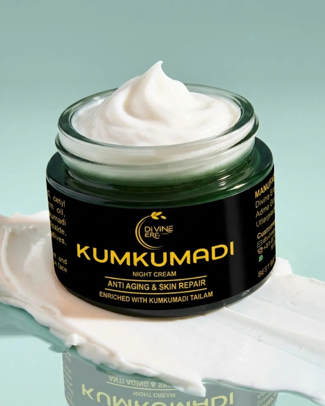 Kumkumadi Skin Brightening & Overnight Glow Cream 50gm Divine Era Herbal