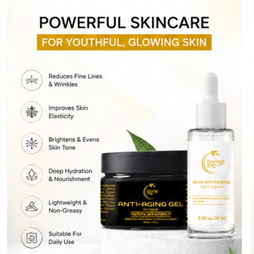 Anti-Aging Cream & Skin Whitening Face Serum Combo Kit