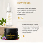 Kumkumadi De-Pigmentation Duo | Face Serum & Night Cream for Glowing, Even-Toned Skin- 3 Month Care Kit