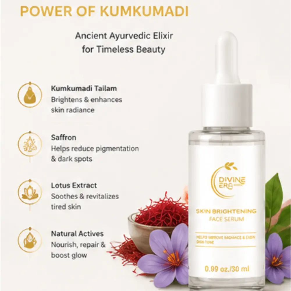 Kumkumadi De-Pigmentation Duo | Face Serum & Night Cream for Glowing, Even-Toned Skin- 3 Month Care Kit