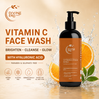 Divine Era Herbal Vitamin C Face Wash for Glowing Skin – Deep Cleansing, Brightening & Refreshing Face Cleanser | 200 ml