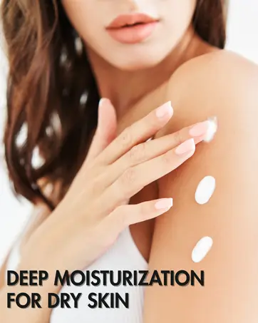 Herbal body lotion for dry skin for daily use providing deep moisturising and long-lasting hydration for smooth and soft skin.