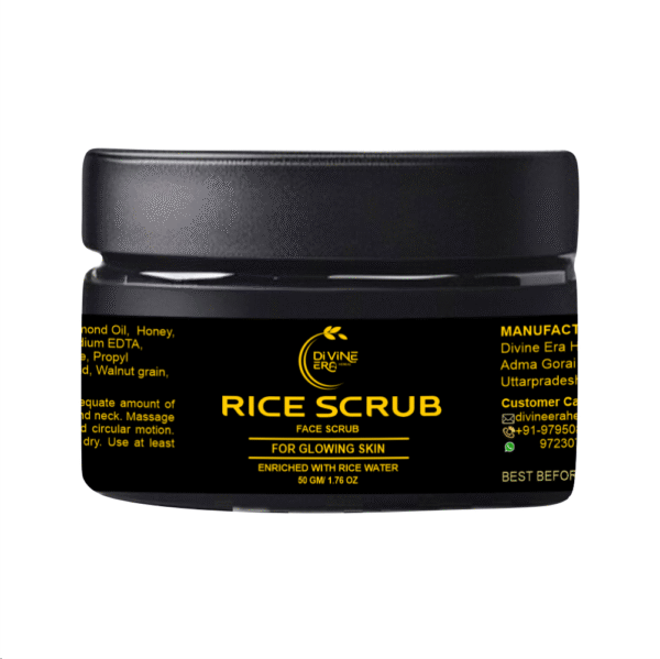 Divine Era Herbal Rice Face Scrub-50 gm