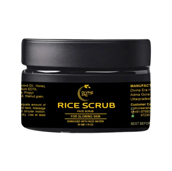 Divine Era Herbal Rice Face Scrub-50 gm