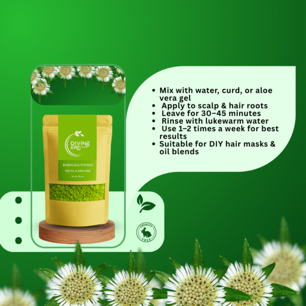 Divine Era Herbal Bhringraj Powder-150 g - Image 4