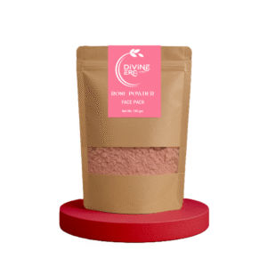 Divine Era Herbal Rose Petals Powder-150g Natural Face Pack for Glowing Skin, Tan Removal & Skin Brightening | Pure Floral Care for All Skin Types