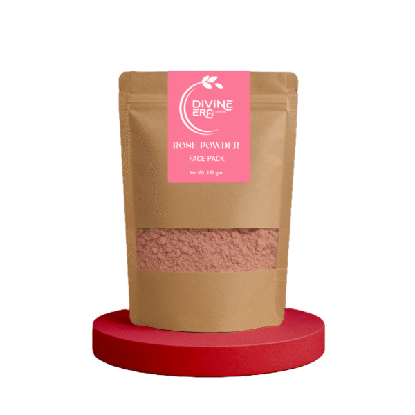 Divine Era Herbal Rose Petals Powder-150g Natural Face Pack for Glowing Skin, Tan Removal & Skin Brightening | Pure Floral Care for All Skin Types