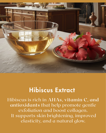 Hibiscus extract face serum for glowing skin with natural antioxidants and vitamin C