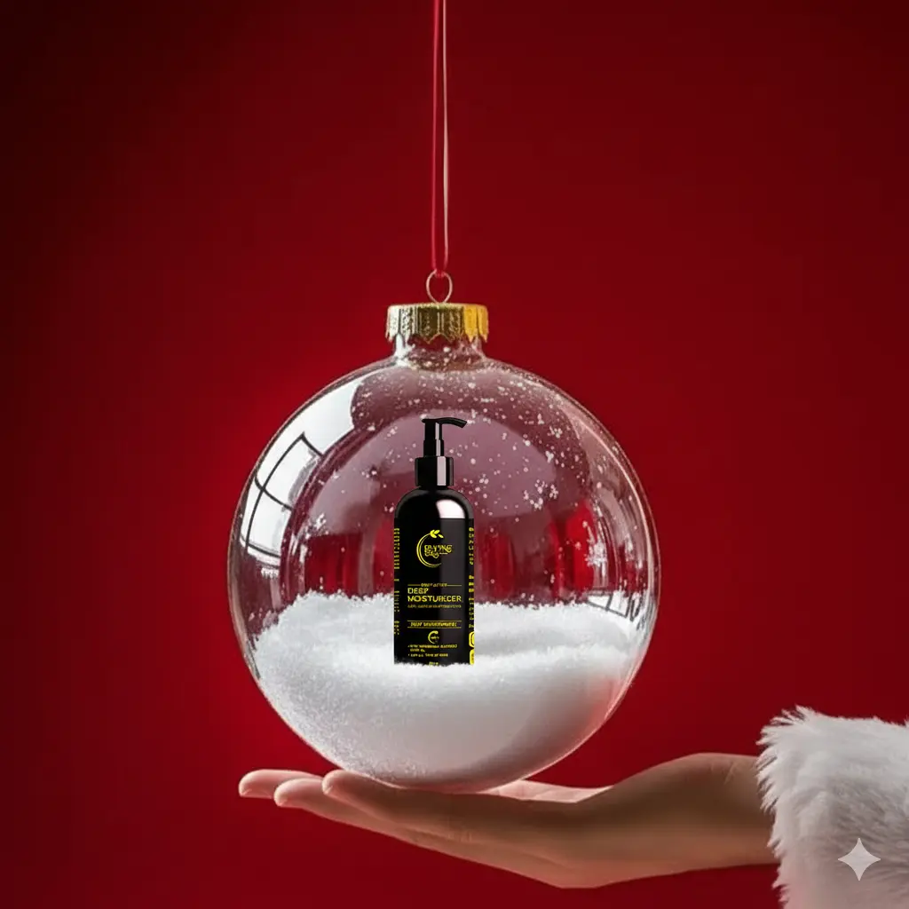 Christmas sale on natural skin care body lotion enriched with herbal ingredients for soft, nourished winter skin