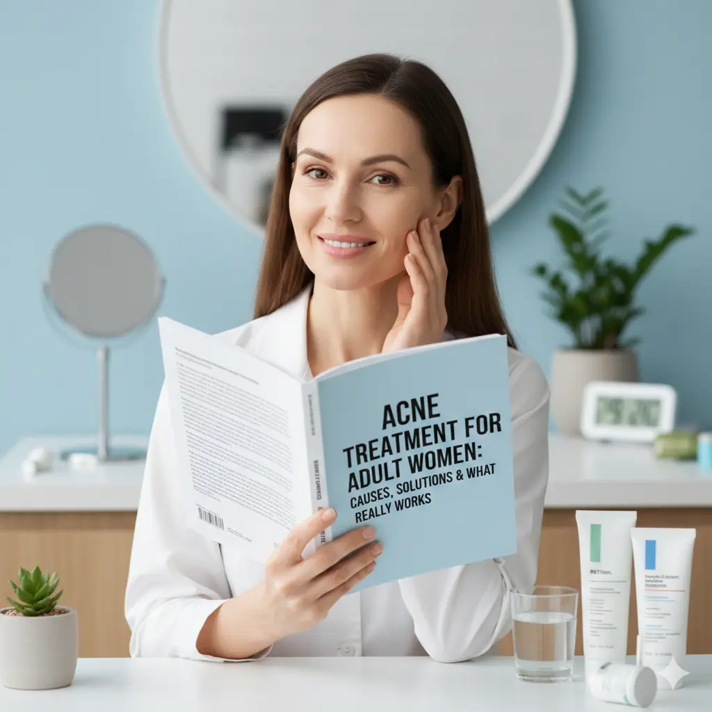 Effective acne treatment for adult women using natural and herbal products